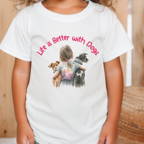 Dog Lover Girls T_Shirt