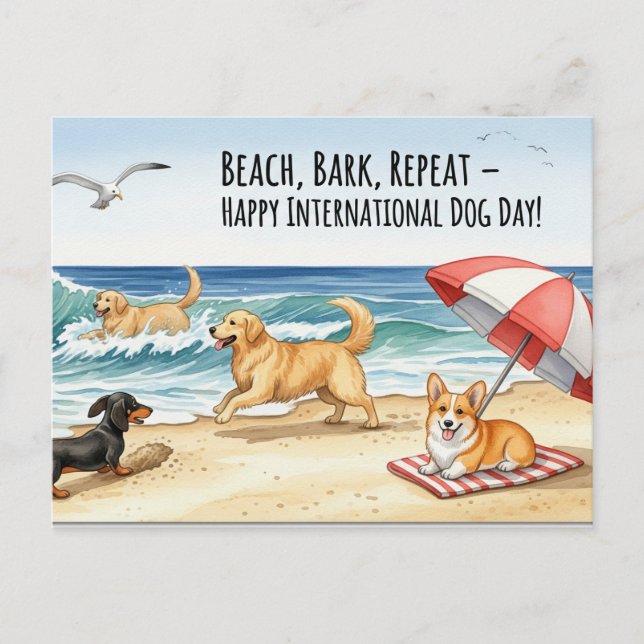 Dog Lover Golden Retriever Dog  Postcard (Front)