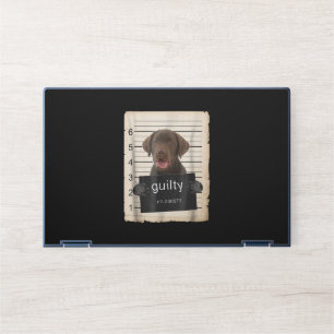 Dog Lover Guilty Chocolate Labrador Bad Dog HP Laptop Skin