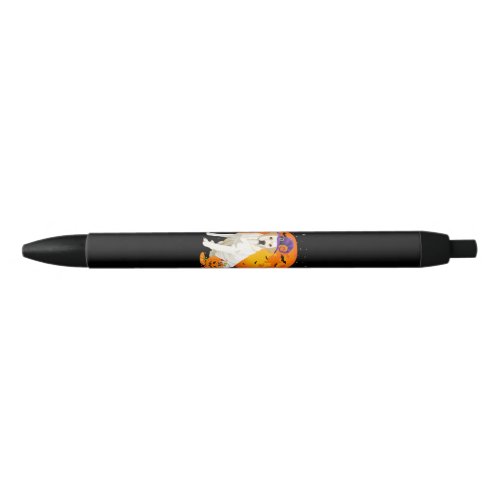 Dog Lover  Halloween Labrador On Trick Or Treat Black Ink Pen