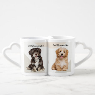 Dog Lover Havanese Best Mom, Best Dad Coffee Mug Set