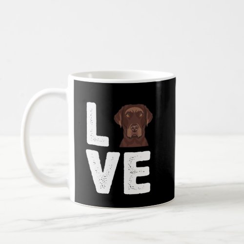 Dog Lover  I Love Chocolate Labrador Coffee Mug