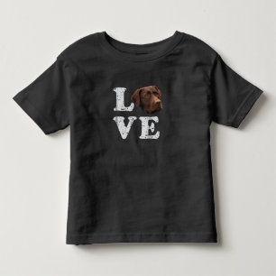 Dog Lover I Love Chocolate Labrador Retriever Toddler T-shirt