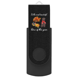 Dog Lover It's The Most Wonderful Time Of Year Flash Drive