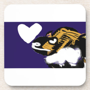 Dog lover joy beverage coaster