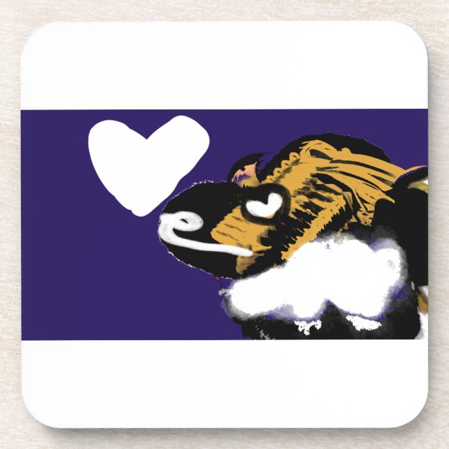 Dog lover joy  beverage coaster (Front)