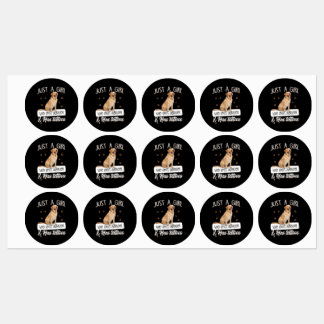 Dog Lover | Just A Girl Who Loves Labrador Tattoos Kids' Labels
