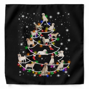 Dog Lover Labrador Christmas Tree Bandana