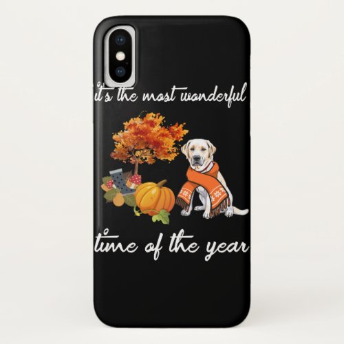 Dog Lover  Labrador Its The Most Wonderful Time iPhone XS Case