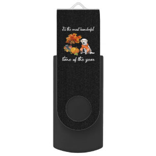 Dog Lover Labrador It's The Most Wonderful Time Flash Drive