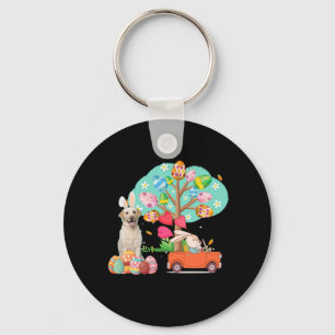 Dog Lover Labrador Retriever Easter Day Keychain