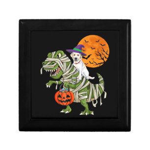 Dog Lover Labrador Retriever Riding Mummy T Rex Gift Box