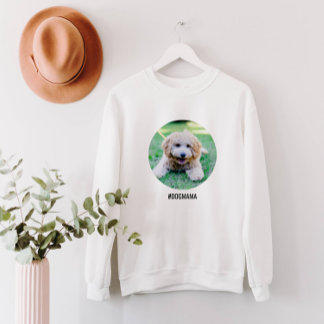 Dog Lover Large Custom Photo Circle with Your Text Sweatshirt
