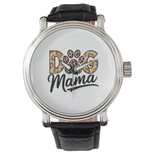 Dog Lover Leopard Print Paw Watch