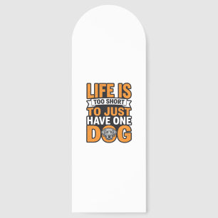 Dog Lover Life Is Too Short Vintage Shirt Design_1 Bookmarks