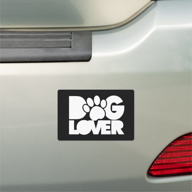 Dog Lover Logo Car Magnet (In Situ)