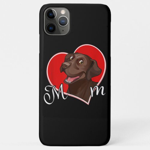 Dog Lover  Love Heart Chocolate Labrador Mom iPhone 11 Pro Max Case