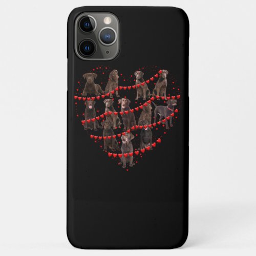 Dog Lover Love Heart Chocolate Labrador Valentine iPhone 11 Pro Max Case