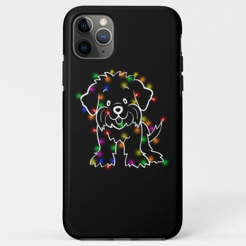 Dog Lover  Maltese Christmas Fairy Light iPhone 11 Pro Max Case