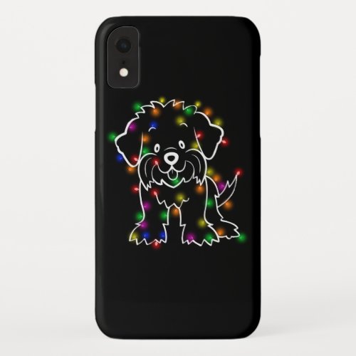 Dog Lover  Maltese Christmas Fairy Light iPhone XR Case