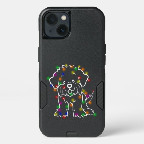 Dog Lover  Maltese Christmas Fairy Light iPhone 13 Case