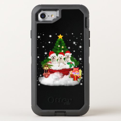 Dog Lover  Maltese Puppies Is Christmas Present OtterBox Defender iPhone SE87 Case