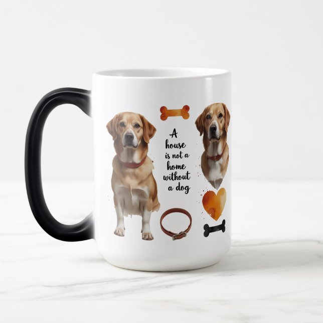 Dog Lover Morphing Mug – Hidden Message 15 oz (Left)