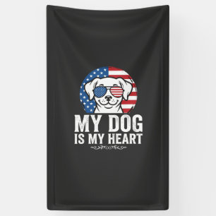 Dog Lover My Dog Is My Heart Banner