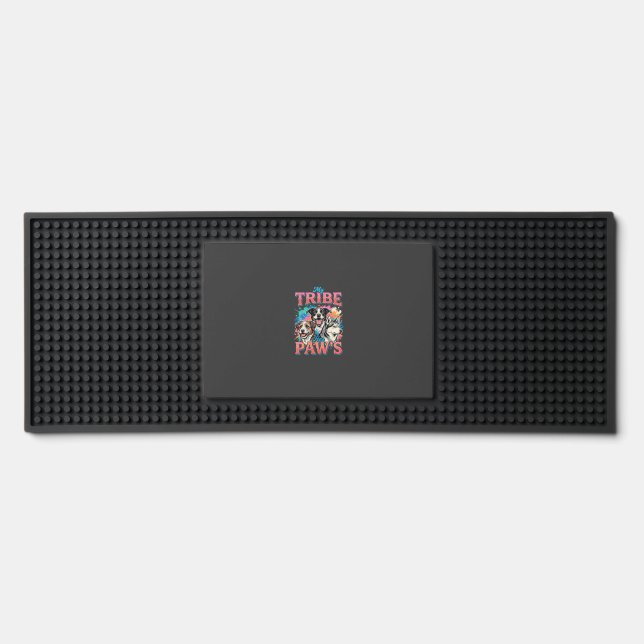 Dog Lover My Tribe Has Paws Bar Mat (Front)