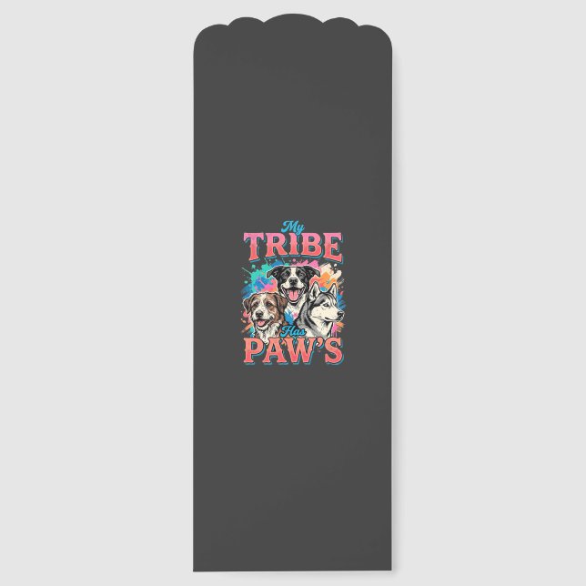 Dog Lover My Tribe Has Paws Bookmarks (Front)