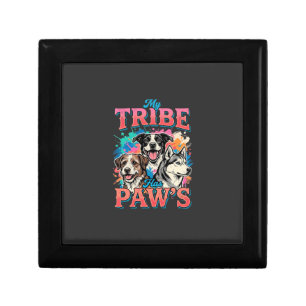 Dog Lover My Tribe Has Paws Gift Box