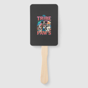 Dog Lover My Tribe Has Paws Hand Fan