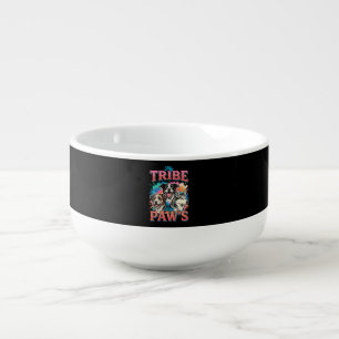 Dog Lover My Tribe Has Paws Soup Mug