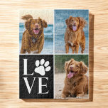 Dog Lover Name Photo Collage Custom Love Pet Jigsaw Puzzle<br><div class="desc">Piece together the love you share with your furry friend using this Custom LOVE Dog Lover Photo Collage Jigsaw Puzzle. Featuring four of your favorite pet photos arranged in the shape of the word “LOVE” and personalized with your dog’s name, this puzzle makes a fun and meaningful activity for pet...</div>