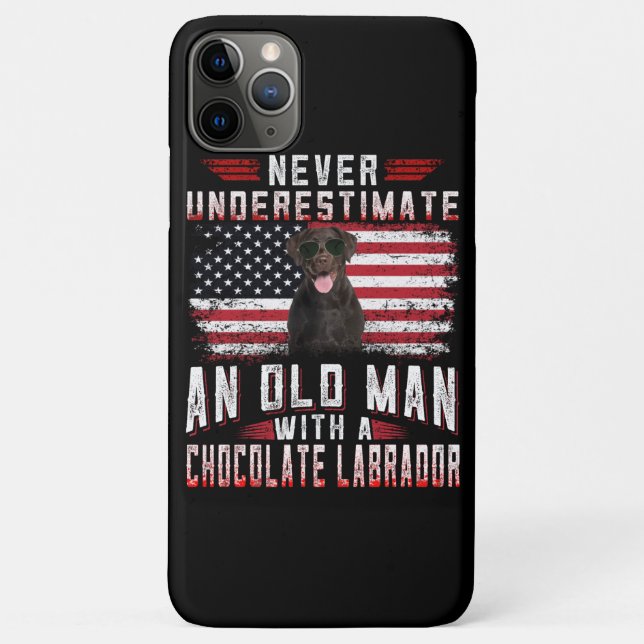 Dog Lover | Never Underestimate Old Man Labrador Case-Mate iPhone Case (Back)