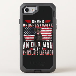 Dog Lover Never Underestimate Old Man Labrador OtterBox Defender iPhone SE/8/7 Case