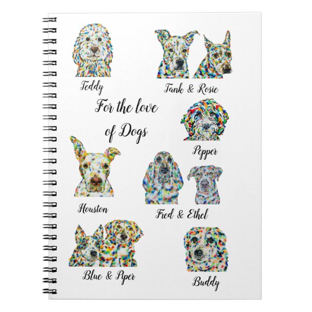 Dog Lover Notebook 6.50" x 8.75" (Front)