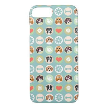 Dog Lover Pattern Iphone 8/7 Case by FashionPhones at Zazzle