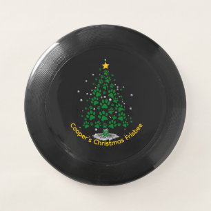 Dog Lover Paw Print Christmas Tree Wham-O Frisbee