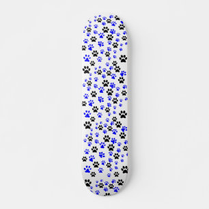 Dog Lover Paws Pattern Skateboard