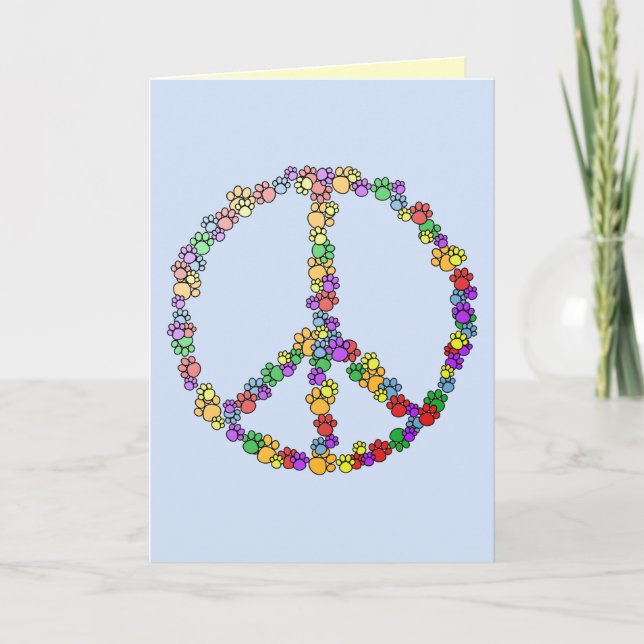 Dog Lover Peace Card (Front)