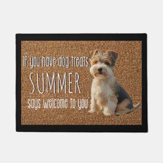 Dog Lover Personalized Biewer Terrier Name Doormat