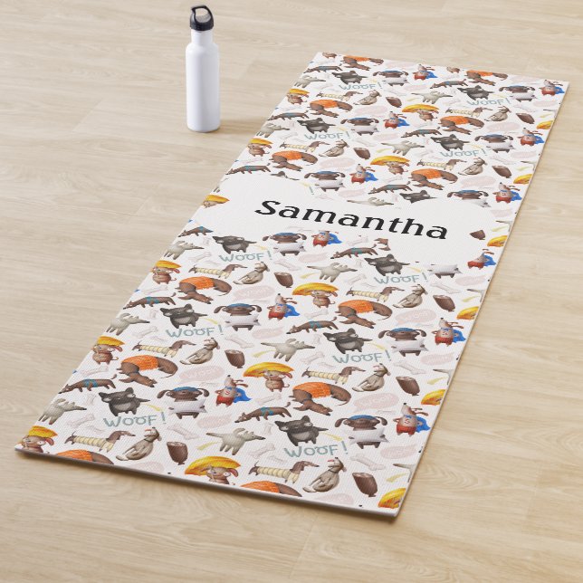 Dog Lover Personalized Fun Yoga Mat (In Situ)