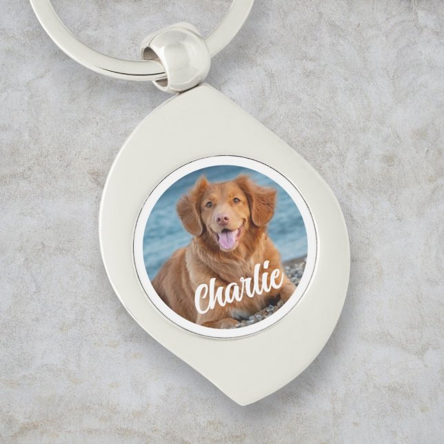 Dog Lover Personalized Pet Photo Keepsake Keychain (Creator Uploaded)