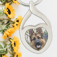 Dog Lover Personalized Pet Photo Keychain at Zazzle