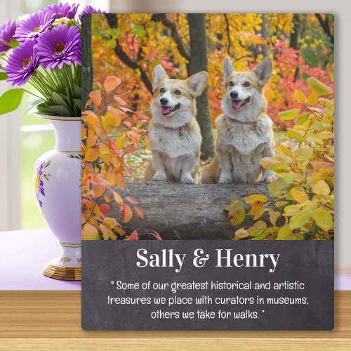 Dog Lover Personalized Poem Pet Photo Plaque