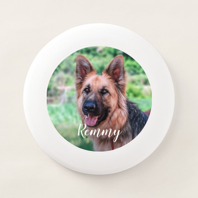 Dog Lover - Pet Photo Dog Dad Dog Photo Wham-O Frisbee (Front)