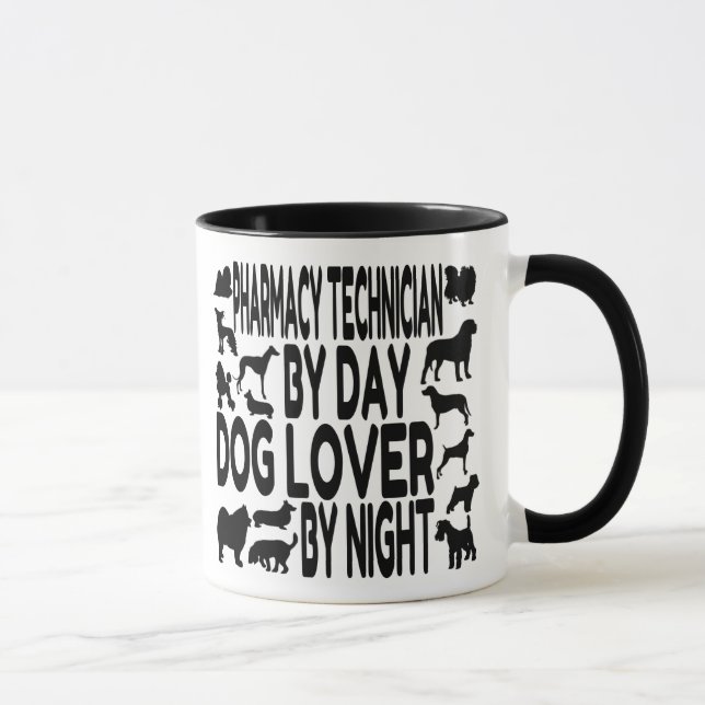 Dog Lover Pharmacy Technician Mug (Right)