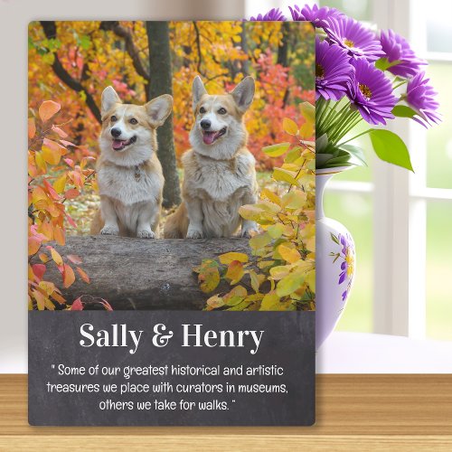 Dog Lover Poem Personalized Pet Photo Plaque