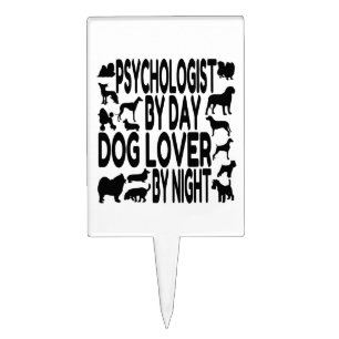 Dog Lover Psychologist Cake Topper